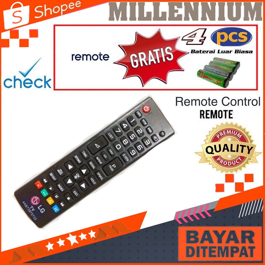 Jual Remote Remot Tv LG AKB73975733 Bisa Tabung Dan LED LCD Remot