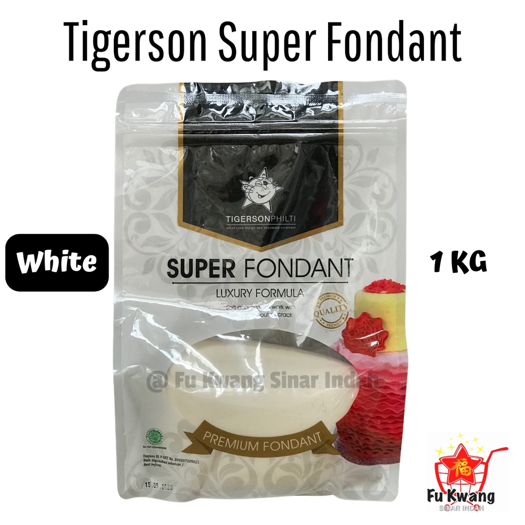 Jual Tigerson Philti Super Fondant Putih Cotton White 1 Kg Shopee