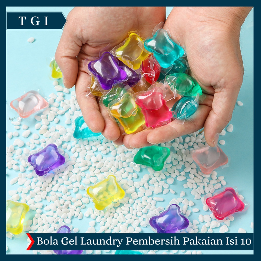 Jual TGI 10 PCS DETERGENT LAUNDRY GEL BALL SABUN CAIR CUCI BAJU