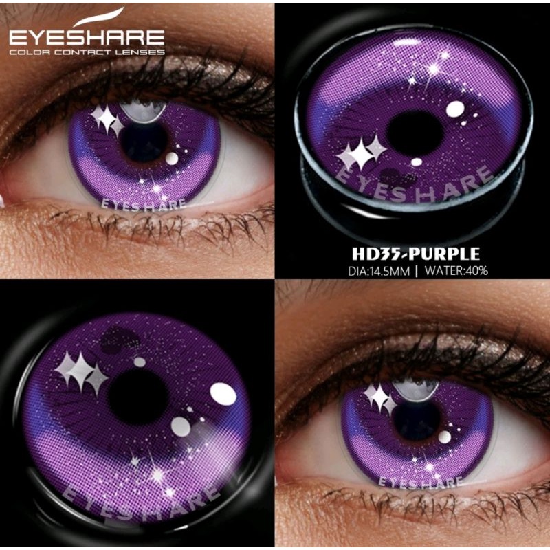 Jual Softlens Cosplay Hd Purple Violet Ungu Shopee Indonesia