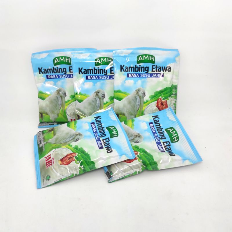 Jual Susu Kambing Etawa AMH Rasa Susu Jahe Original 1 Box Isi 10 Sachet