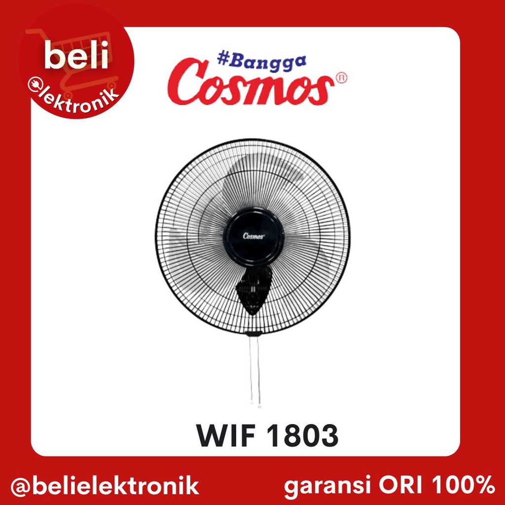 Jual COSMOS Kipas Angin Dinding Tembok Wall Fan 18 Inch 18 Baling