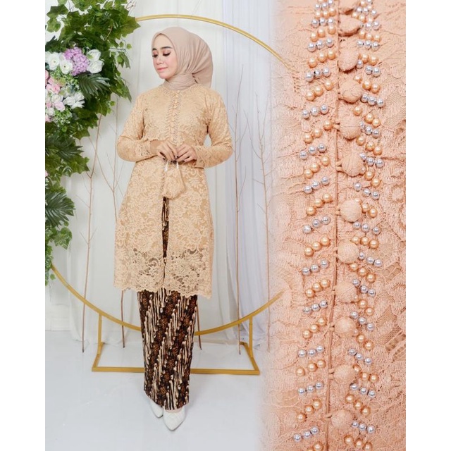 Jual Ba Kebaya Modern Setelan Kebaya Tunik Brukat Payet Kebaya Tunik