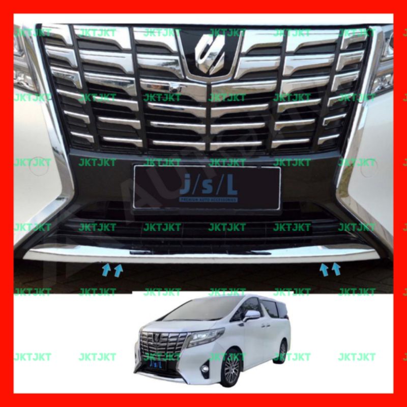 Jual List Bumper Depan Bawah All New Alphard Front Bumper Trim