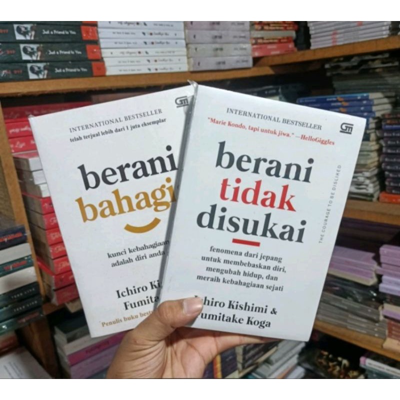 Jual Paket 2 Buku BERANI TIDAK DISUKAI BERANI BAHAGIA Ichiro