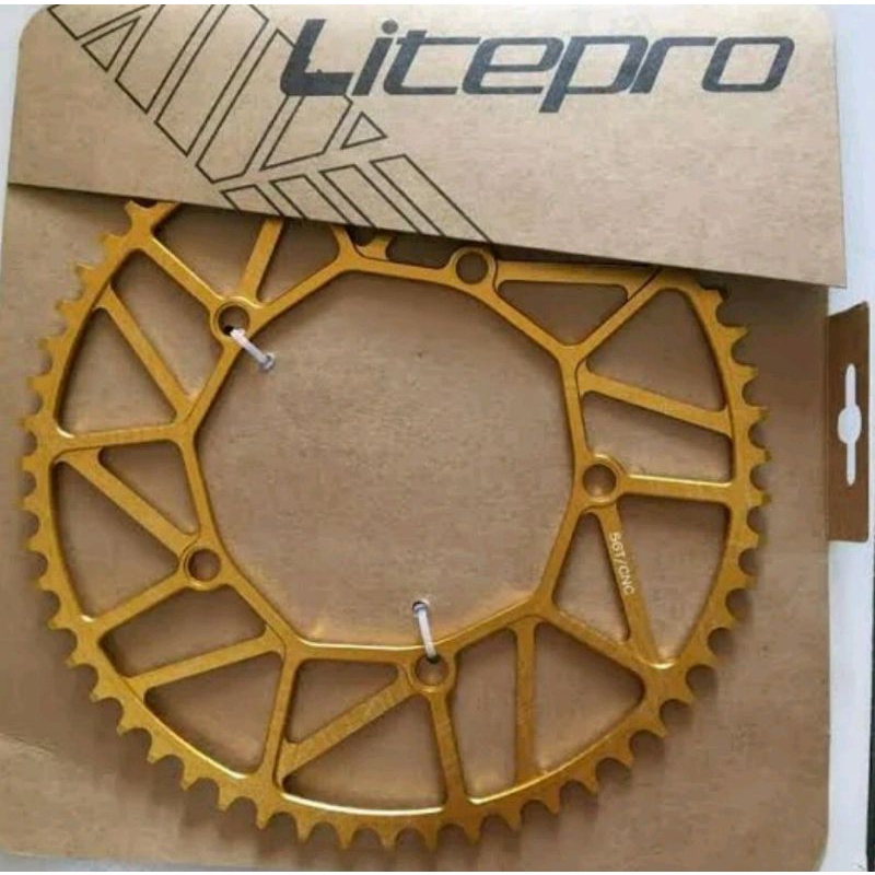 Jual Chain Ring Chainring T Litepro Lite Pro T Gold Bcd