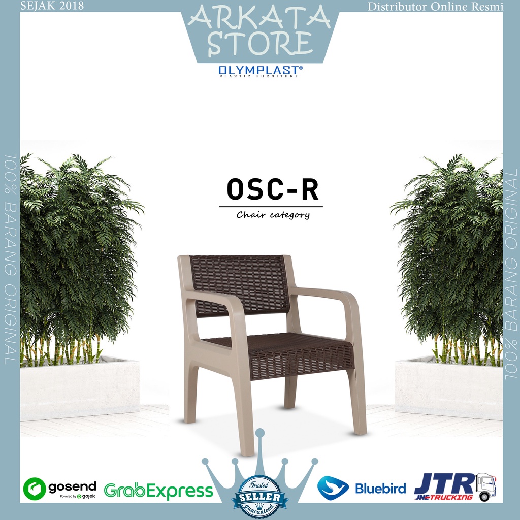 Jual OSC R 1 SEATER KURSI TERAS OLYMPLAST SOFA CHAIR RATTAN KURSI