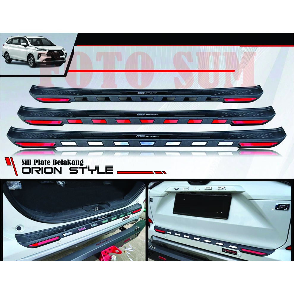 Jual Sill Plate Belakang Refetor Avanza Veloz Xenia 2022 Tulisan GR