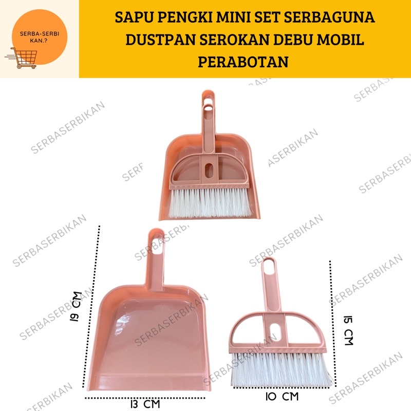 Jual Sapu Pengki Sulak Set Dustpan Mini Pembersih Debu Kotoran Interior