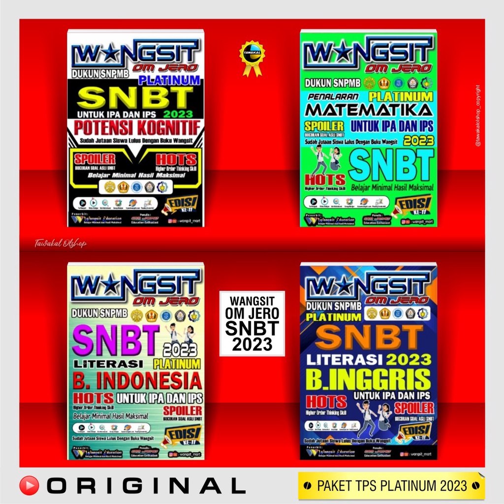 Jual Buku Wangsit UTBK SNBT 2023 Buku Wangsit UTBK SNBT PAKET TPS