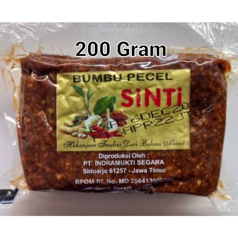 Jual Sambal Bumbu Pecel Kacang Premix Sinti Gram Shopee Indonesia