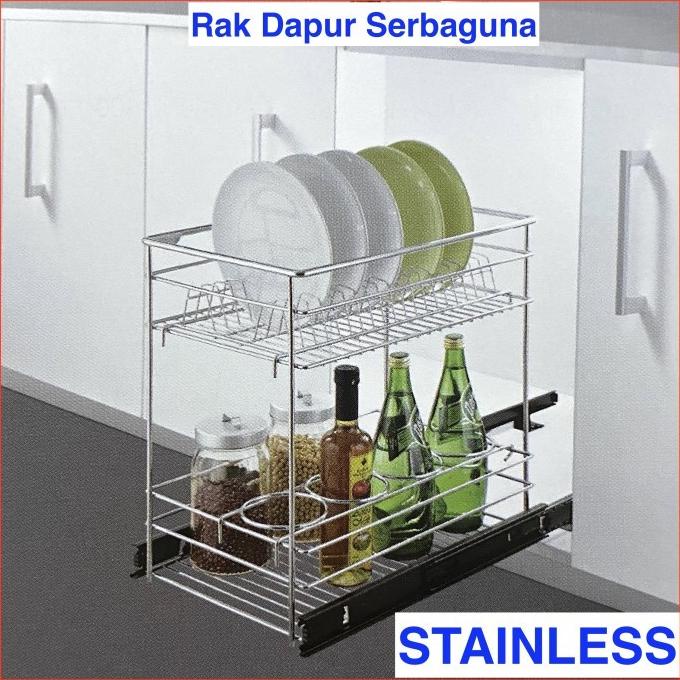 Jual RAK TARIK DAPUR STAINLESS VITCO XC 29021 PIRING BUMBU KITCHEN