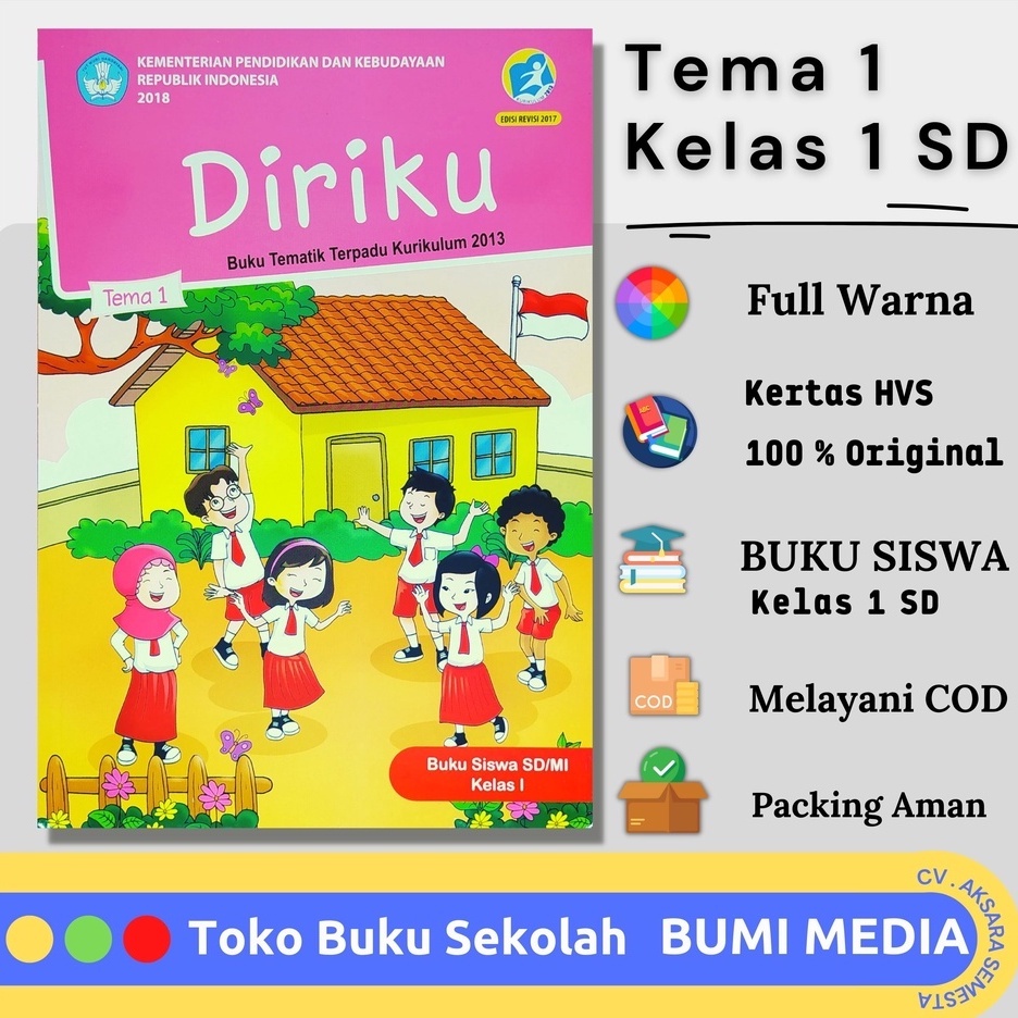 Jual Buku Paket Pelajaran Siswa Sd Kelas Tema Diriku Tematik