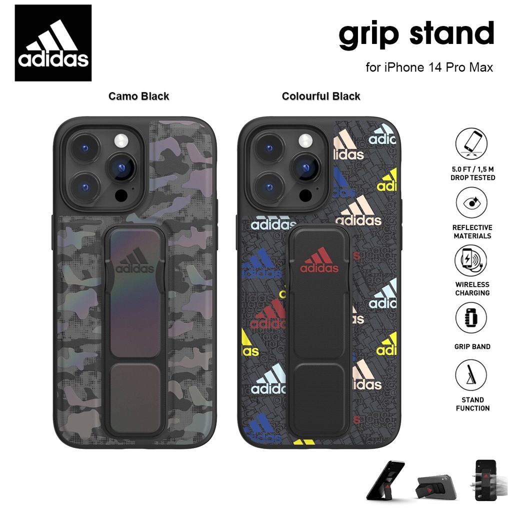 Jual Casing Iphone Pro Max Adidas Sport Grip Anti Slip Stand Soft