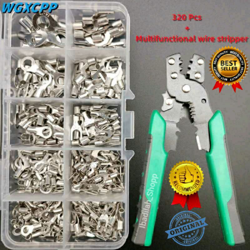 Jual Skun Kabel Pcs Terminal Wire Crimp Connector Kit With Plier