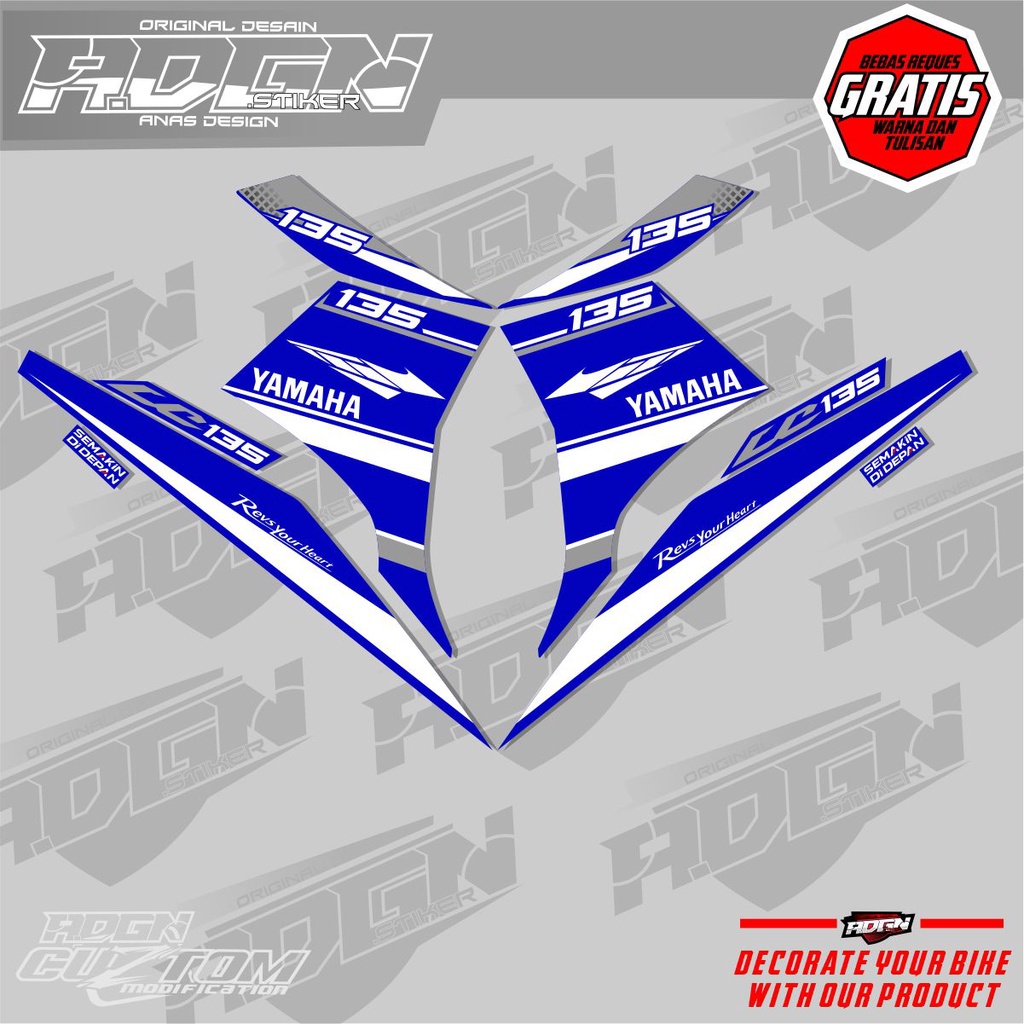 Jual Striping Jupiter Mx New 135 Custom Simpler Minimalis Lc135 Exciter