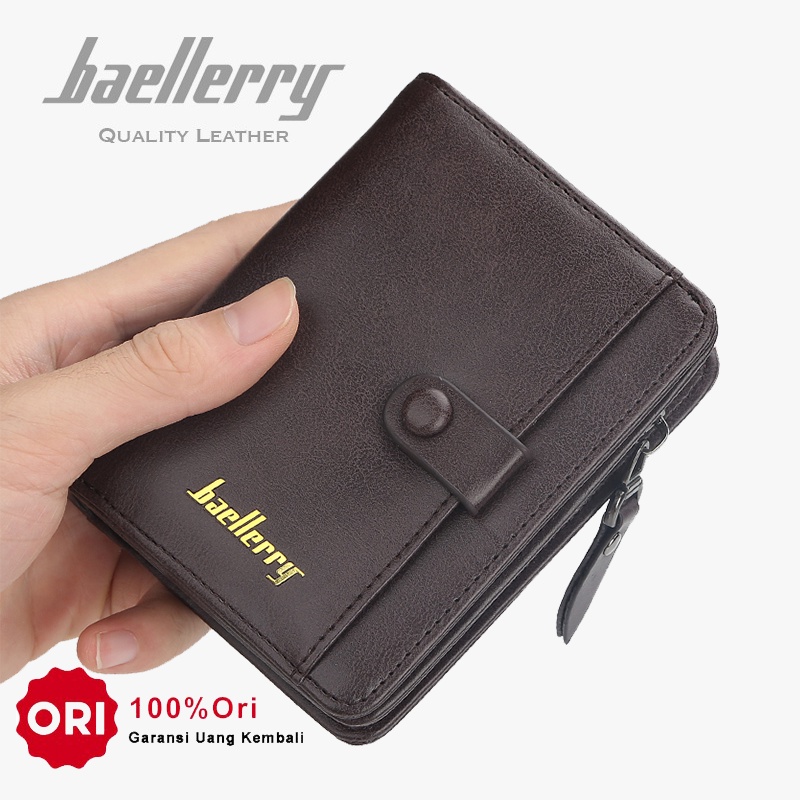 Jual BAELLERRY D9153 Dompet Pria Wanita Bahan Kulit PU Leather Premium