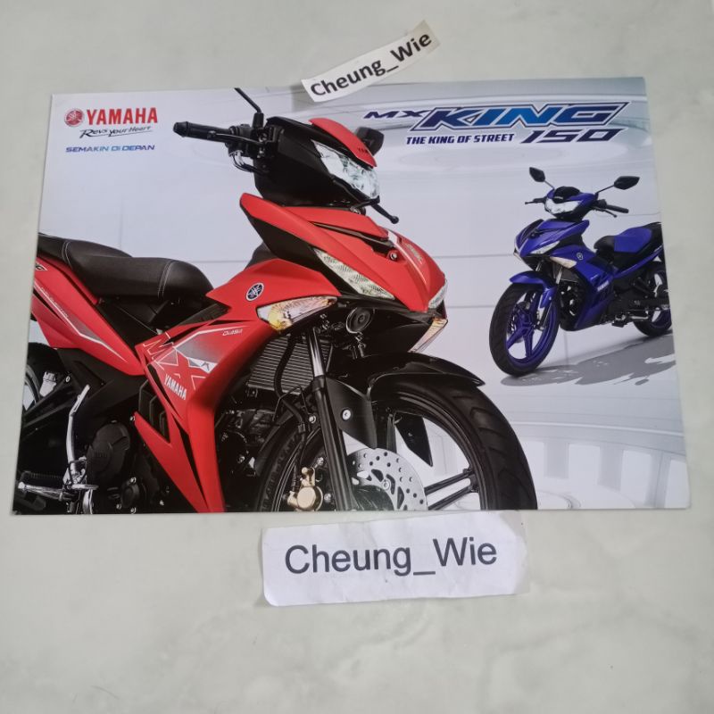 Jual Poster Jadul Antik Brosur Yamaha New Mx King Lc Led Nos