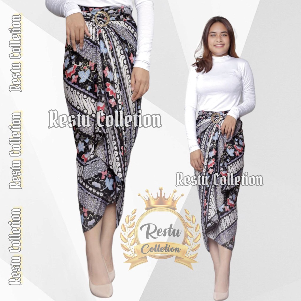 Jual Cod Rok Lilit Warp Skirt Serut Songket Jumputan Batik Panjang