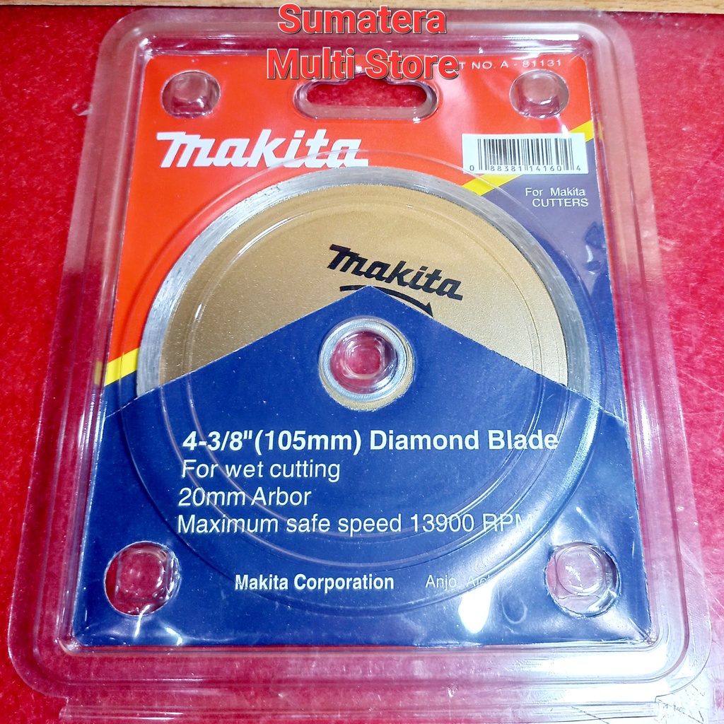 Jual Makita Diamond Wheel Wet Cutting 4 Inchi Mata Gerinda Potong