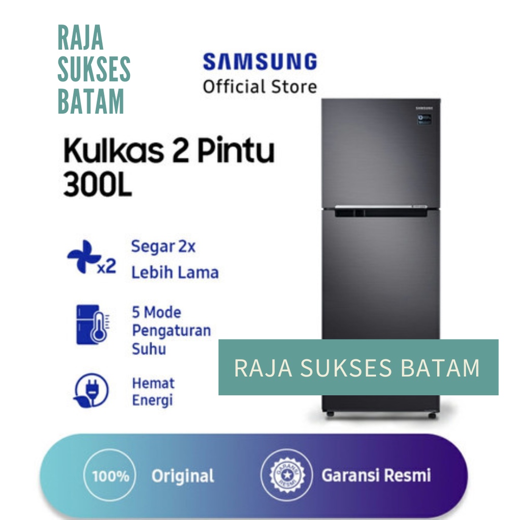 Jual Samsung RT29K5032S8 Kulkas 2 Pintu Inverter 300L Cool Pack RT29K