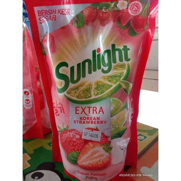 Jual Sunlight Pencuci Piring Extra Korean Strawberry Ml Shopee