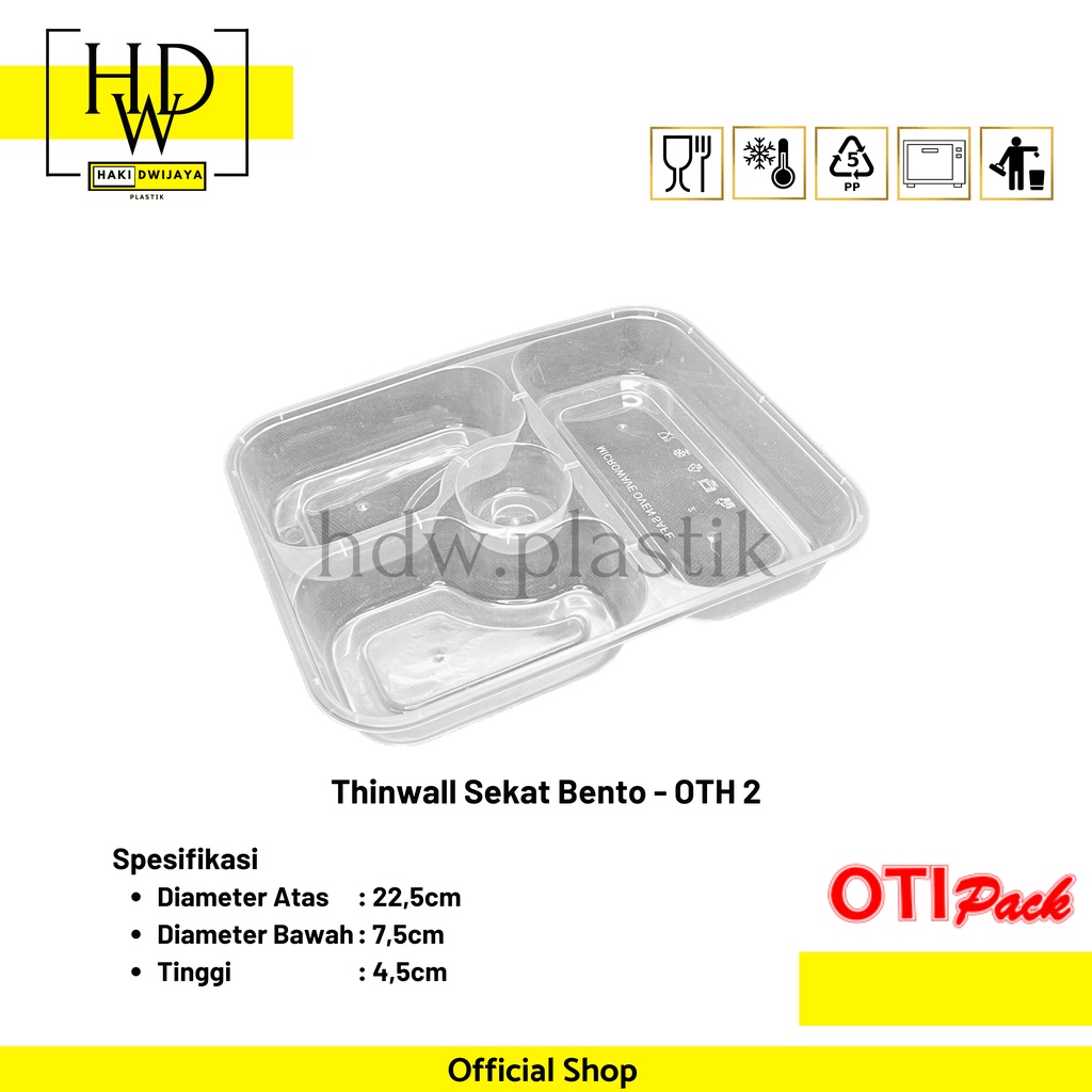 Jual Oti Thinwall Food Container Tepak Makan Kotak Makan Bento