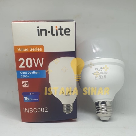 Jual LAMPU LED BULB CAPSULE INLITE VALUE 20W 20 WATT INBC002 LED