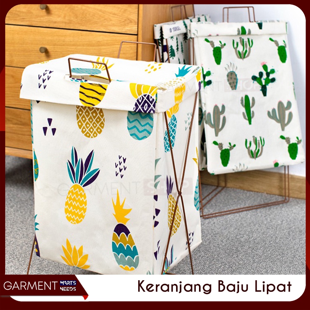 Jual KLKWATT Laundry Bag Keranjang Baju Lipat Rangka Kawat Tempat