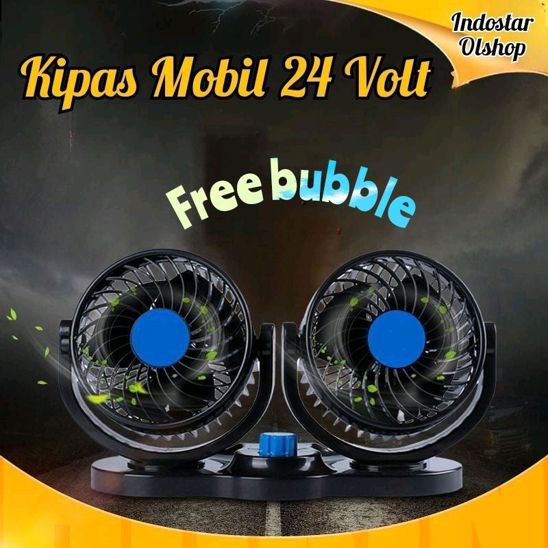 Jual Kipas Angin Mobil Degress Double Headed Fan Volt Indostar