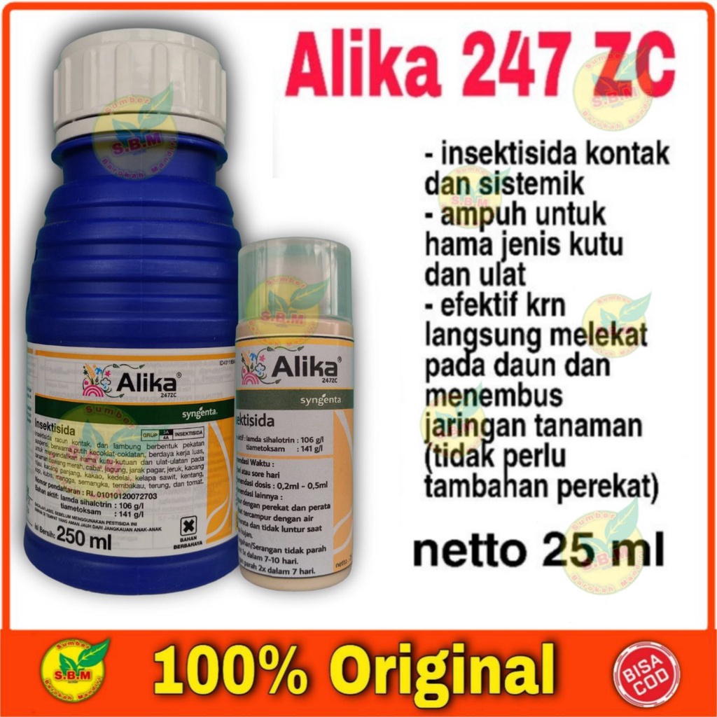 Jual ALIKA 247 ZC Insektisida Syngenta Ampuh Untuk Kutu Dan Ulat 25 Ml