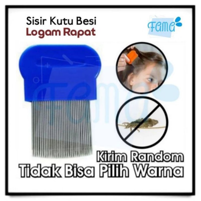 Jual Sisir Kutu Besi Serit Kutu Dan Ketombe Logam Rapat FAMA0073