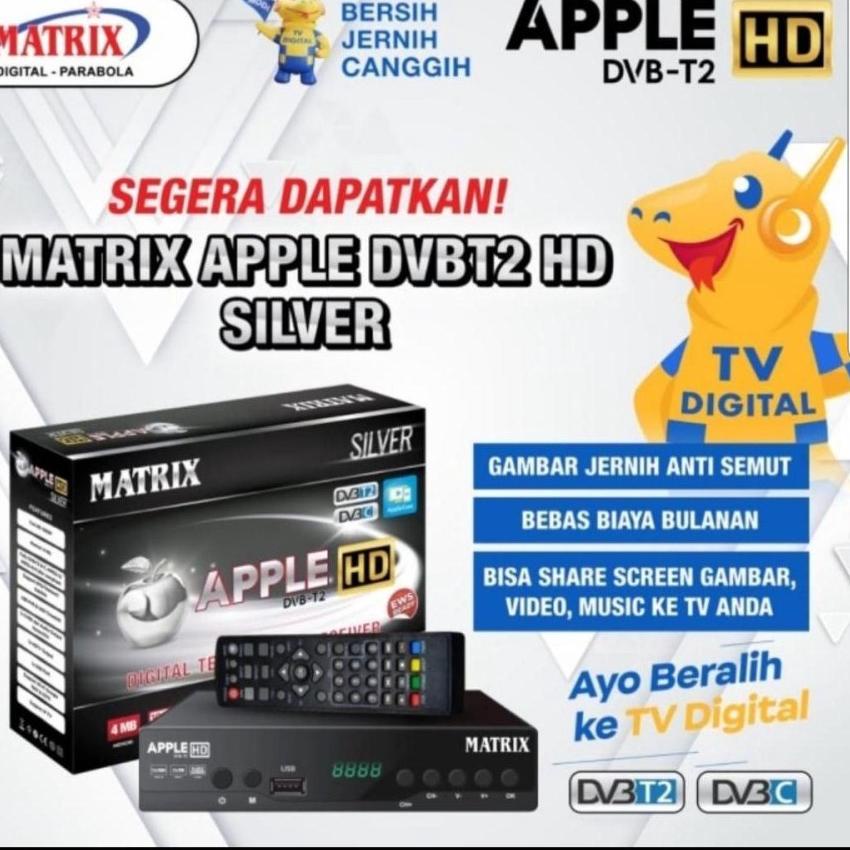 Jual Matrix Paket Komplit Receiver Tv Matrix Set Top Box Silver Dvb T