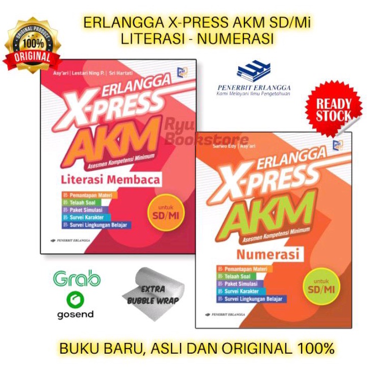 Jual Paket Erlangga X Press Akm Untuk Sd Mi Literasi Membaca Dan