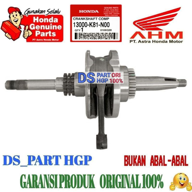 Jual Hgp K N Crankshaft Kruk As Bandul Beat Pop Eco Street