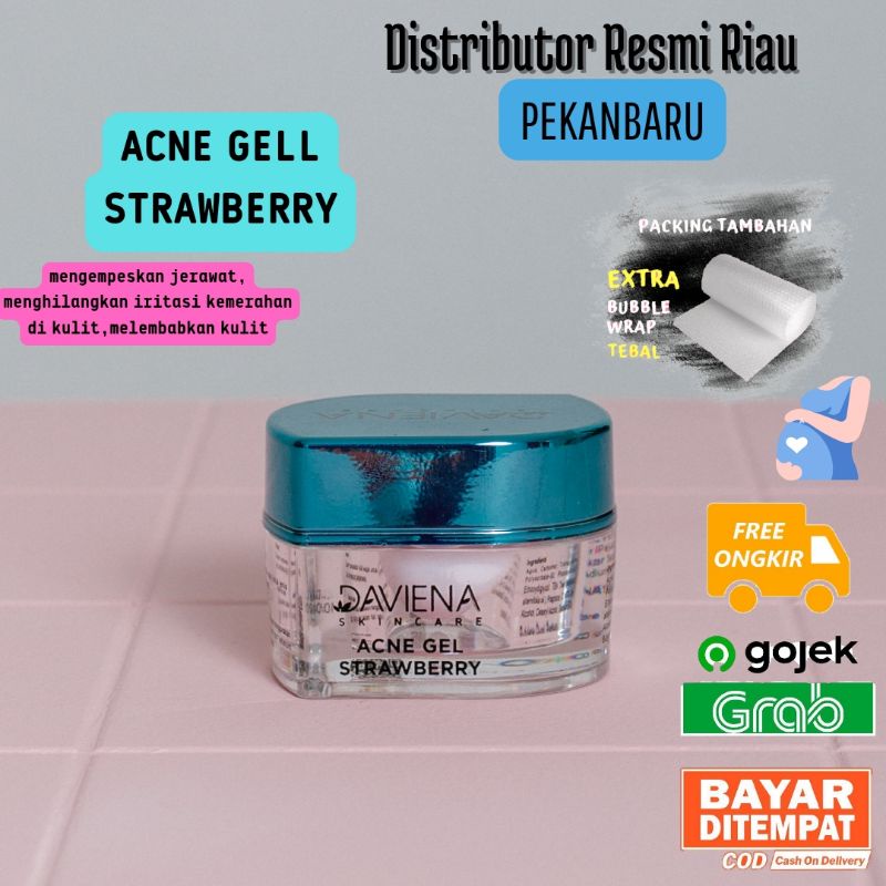 Jual Acne Gell Strawberry Acne Series Daviena Skincare Shopee Indonesia