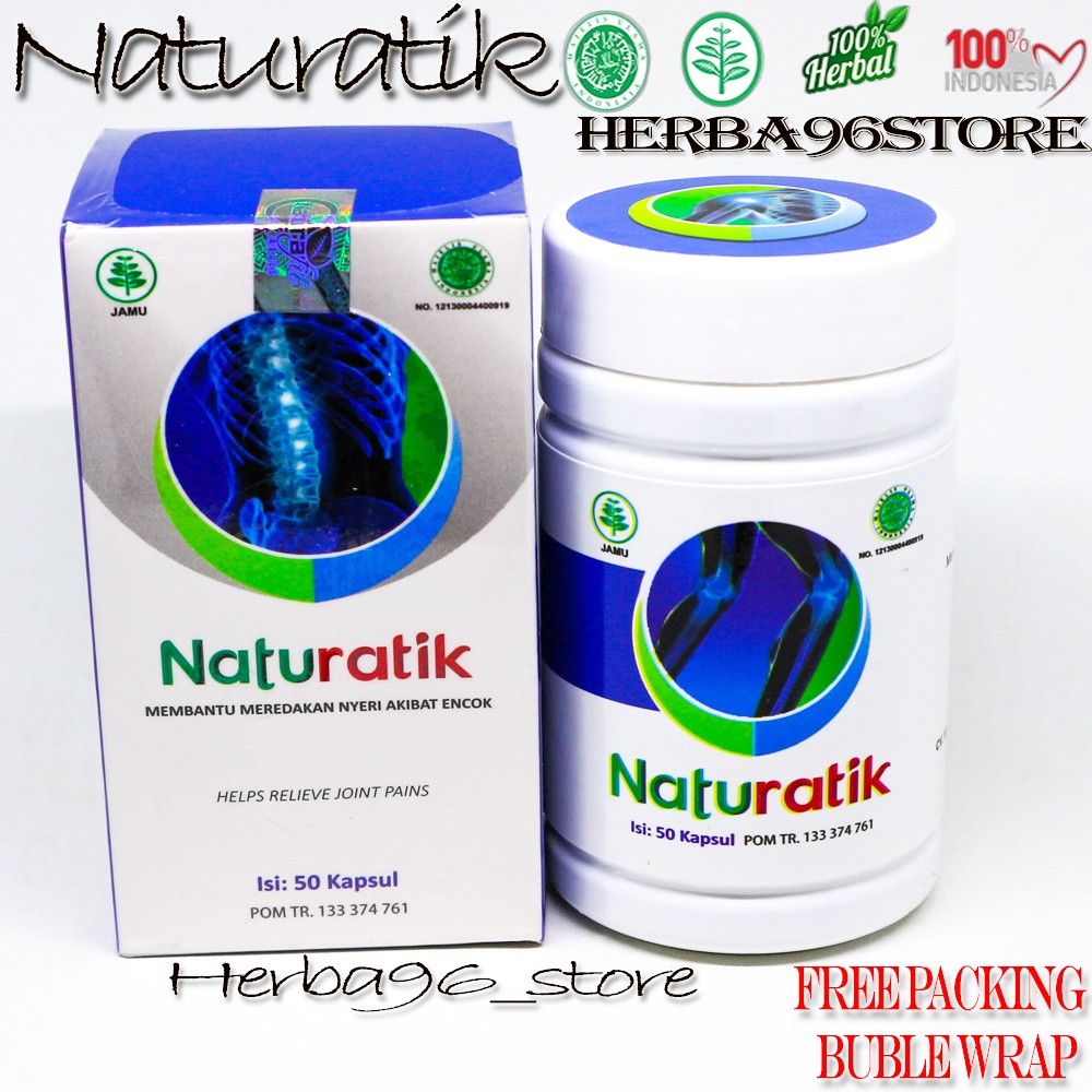 Jual NATURATIK NATURAFIT HERBAL ASAM URAT REMATIK NYERI SENDI SUPLEMEN