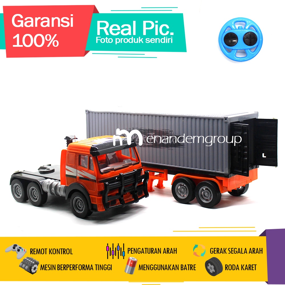 Jual Mainan Mobil Remot Kontrol Rc Truk Kontainer Trailer Super Jumbo