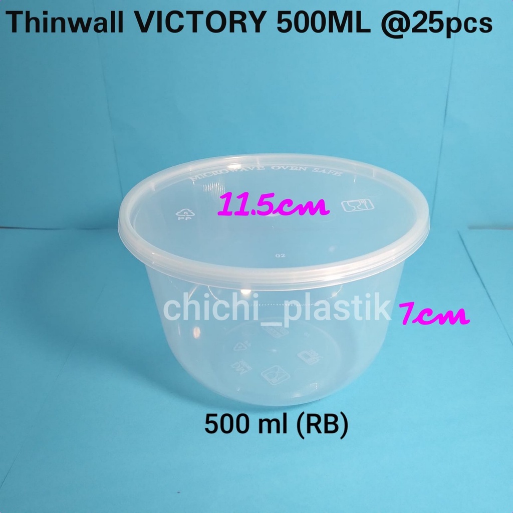 Jual Thinwall Food Container Ml Victory Cup Salad Ml Cup Puding