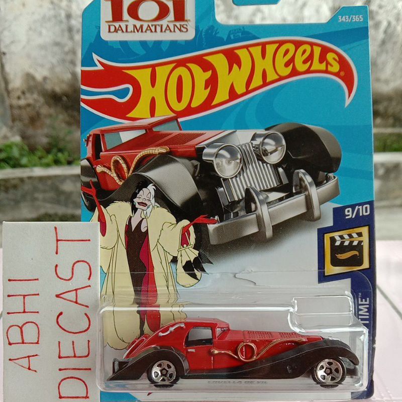 Jual Hotwheels Jeep Scrambler Land Rover Pickup Cruella De Vil Merah