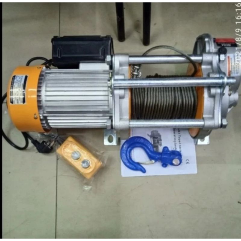 Jual Electric Winch Hoist Kg X Meter Volt Kastrol Listrik