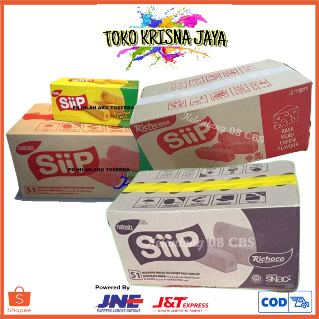 Jual Dus Richeese Nabati Siip Snack Aneka Rasa Keju Coklat Jagung