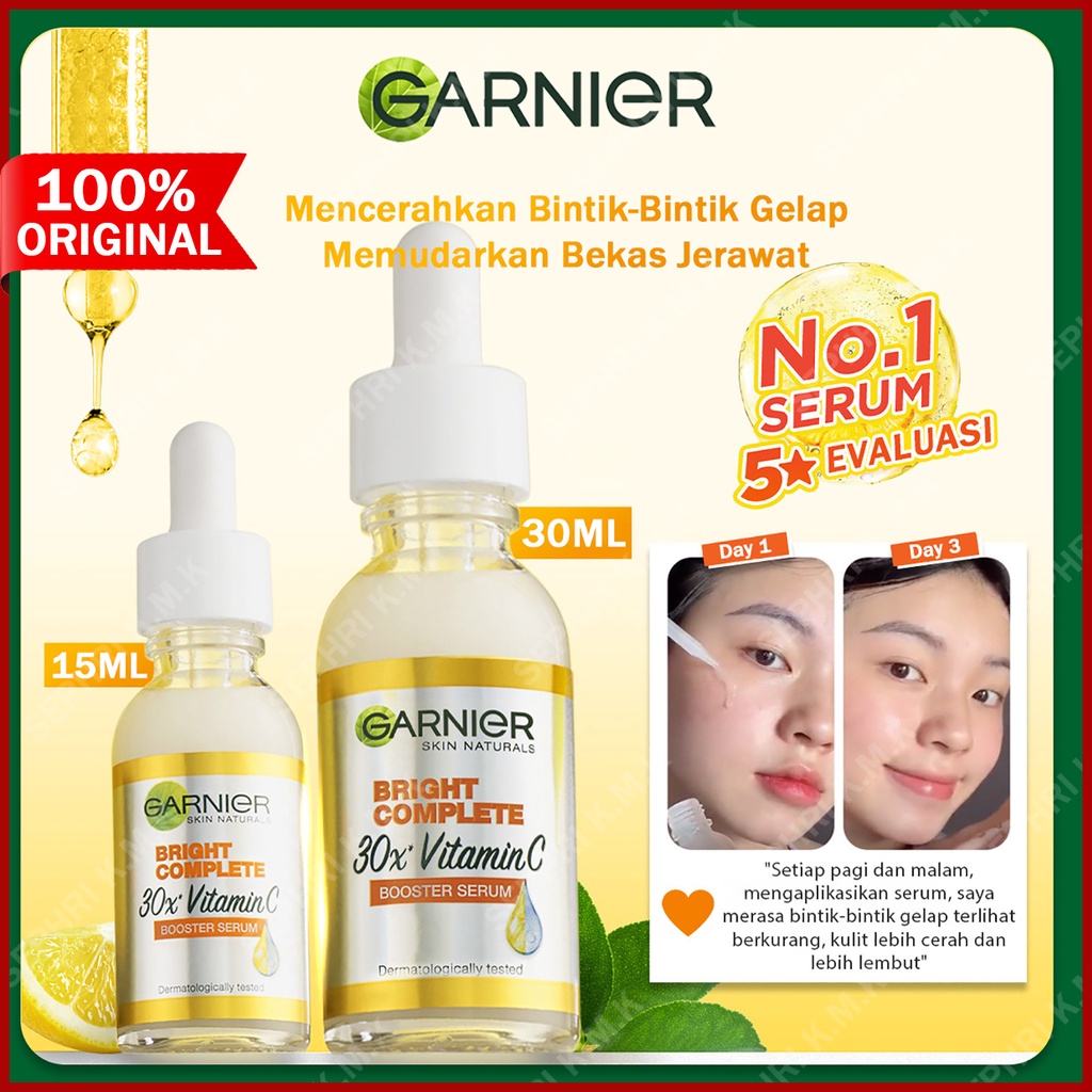 Jual Garnier Bright Complete Vitamin C X Booster Serum Single Ml