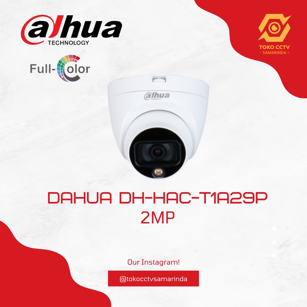 Jual Cctv Analog Fullcolor Indoor Mp Dh Hac T A P Shopee Indonesia