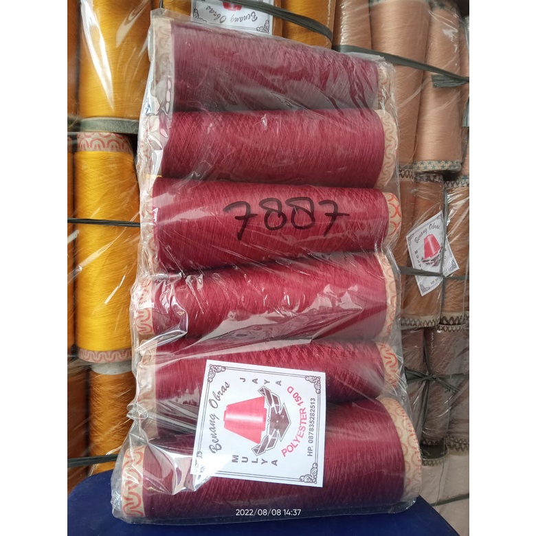 Jual Benang Polyester Benang Obras Merk Mulyajaya Isi Pict Shopee