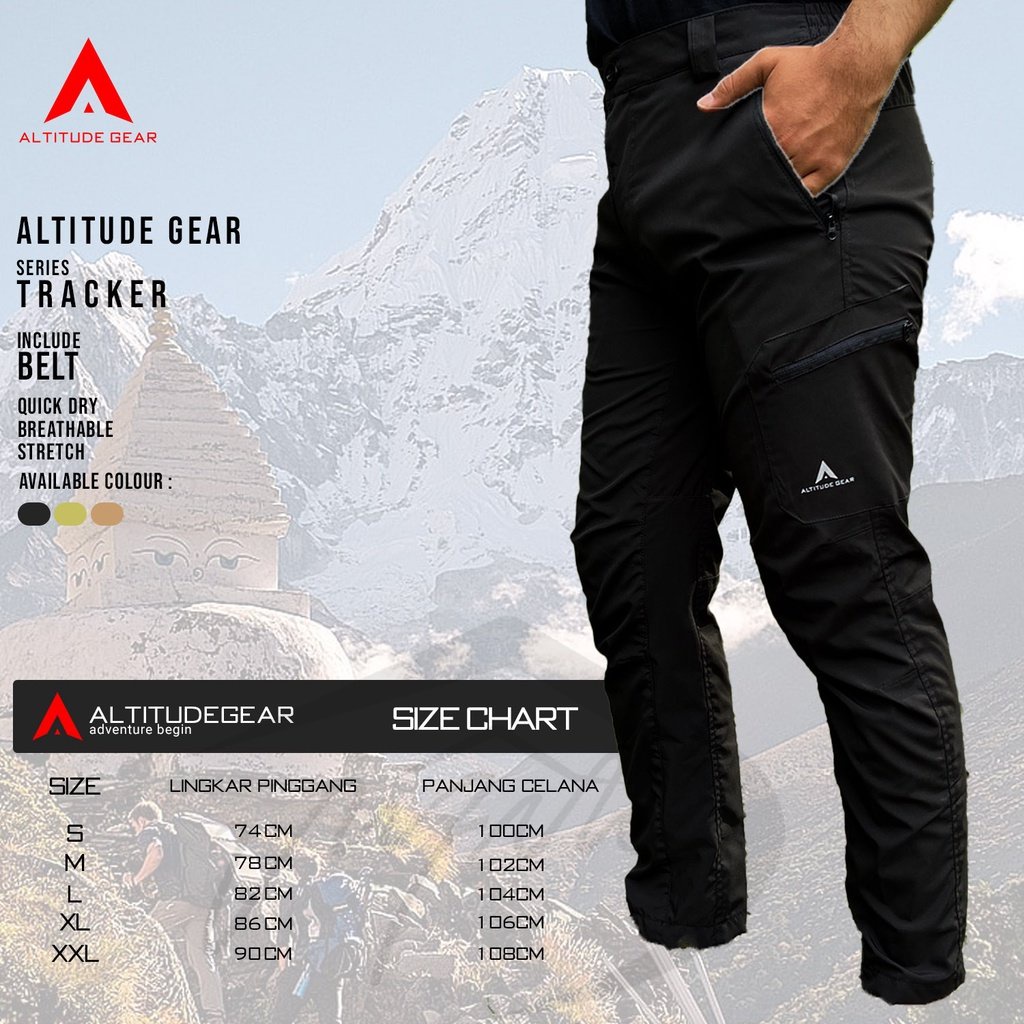 Jual Celana Panjang Pria Wanita Altitude Gear Trekker Celana Gunung