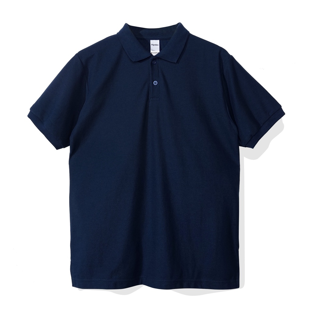 Jual Sipolos Kaos Kerah Pria Polo Shirt Katun Pique S Blue Navy