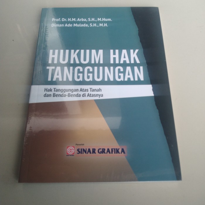 Jual Buku Hukum Hak Tanggungan Shopee Indonesia