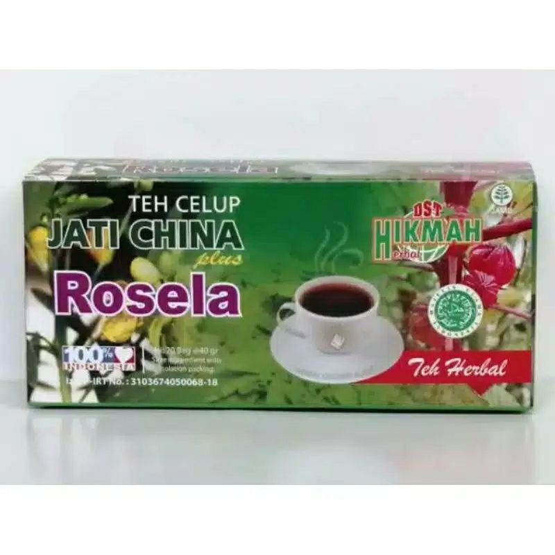 Jual Teh Celup Herbal Daun Jati China Dan Plus Rosela Instan Hikmah