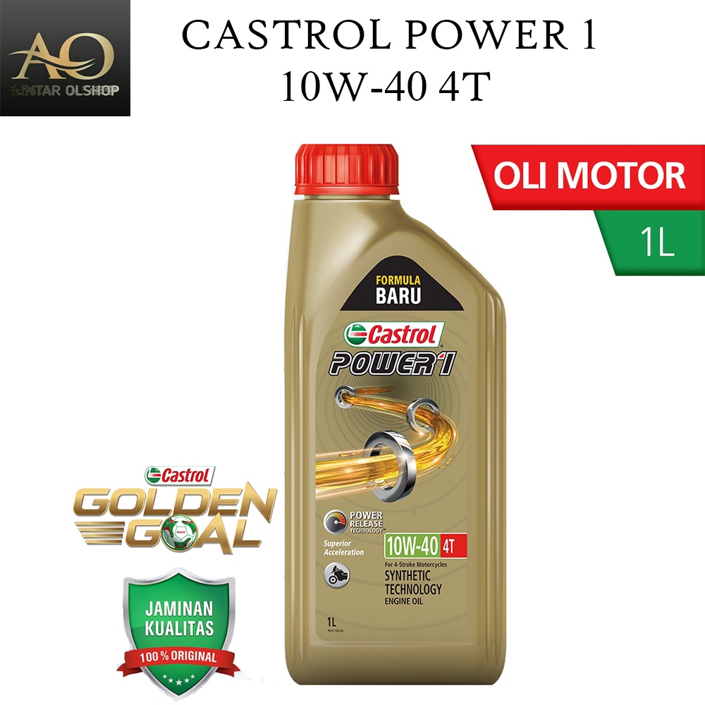 Jual Oli Mesin Motor Castrol POWER1 10W 40 4T 1L Shopee Indonesia